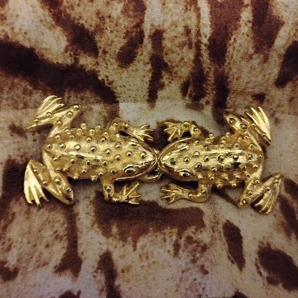 ❤️MiMi Di N Kissing Frog Double Belt Buckle 1975 main image 9